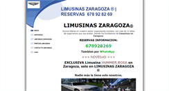 Desktop Screenshot of limusinaszaragoza.es