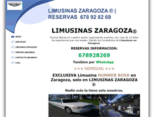 Tablet Screenshot of limusinaszaragoza.es